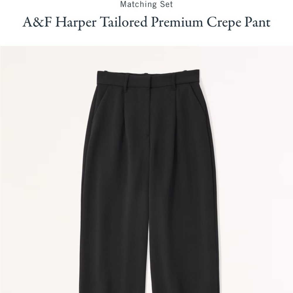 A&F Harper Tailored Premium Crepe Pant 29 short